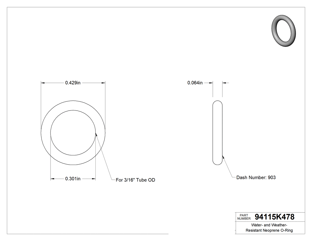 Technical drawing - 94115K478